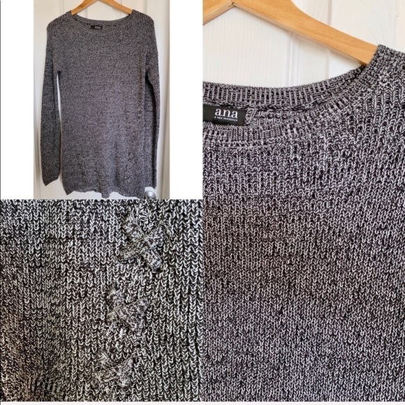 a.n.a Sweaters - NWT A.N.A Grey & Black Oversized Sweater